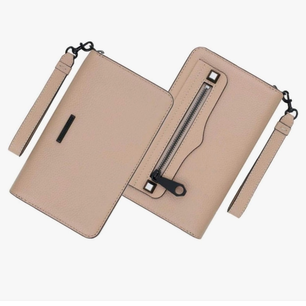 Rebecca Minkoff Large Neutral Pink Wallet (missing wristlet strap)
